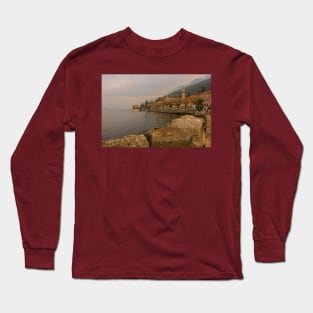 Castelletto Waterfront on Lake Garda in Italy Long Sleeve T-Shirt